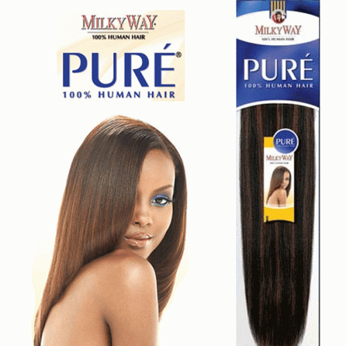 MILKYWAY 100% HUMAN HAIR WEAVE - PURE YAKY